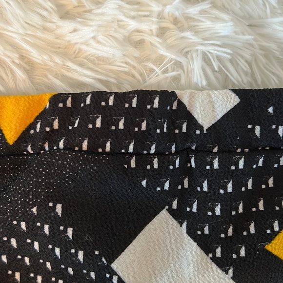 MOA Collection Black/Gold/White Straight Skirt NWOT 1188 - Picture 2 of 7